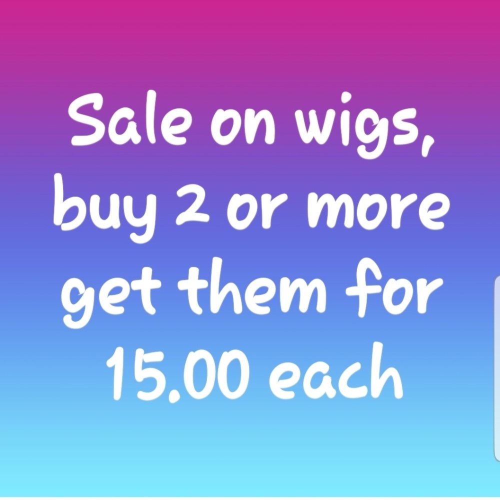 SALE!!!!! bundle deals on my wigs